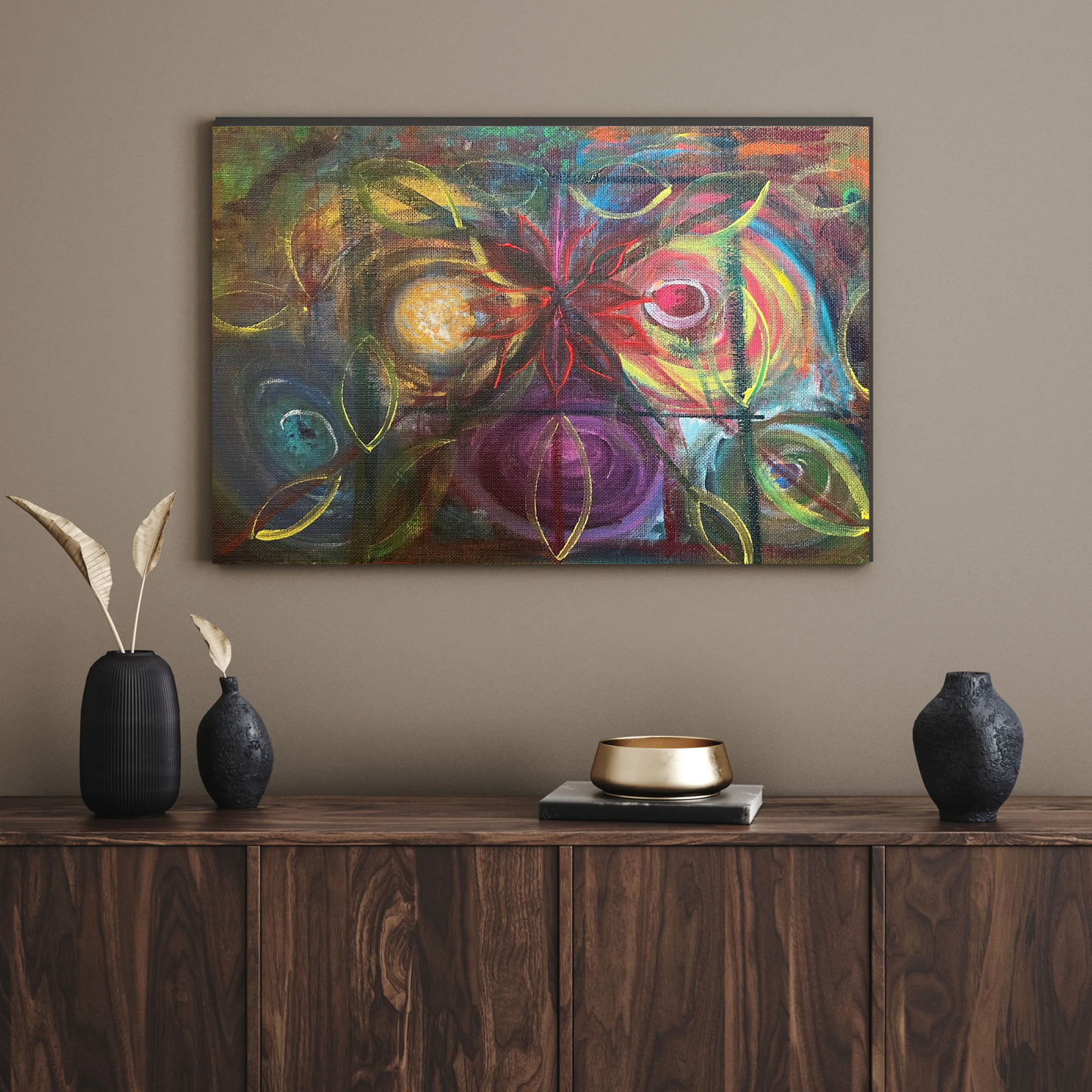 Abstract - Acrylic on Hardboard 94cm x 52cm