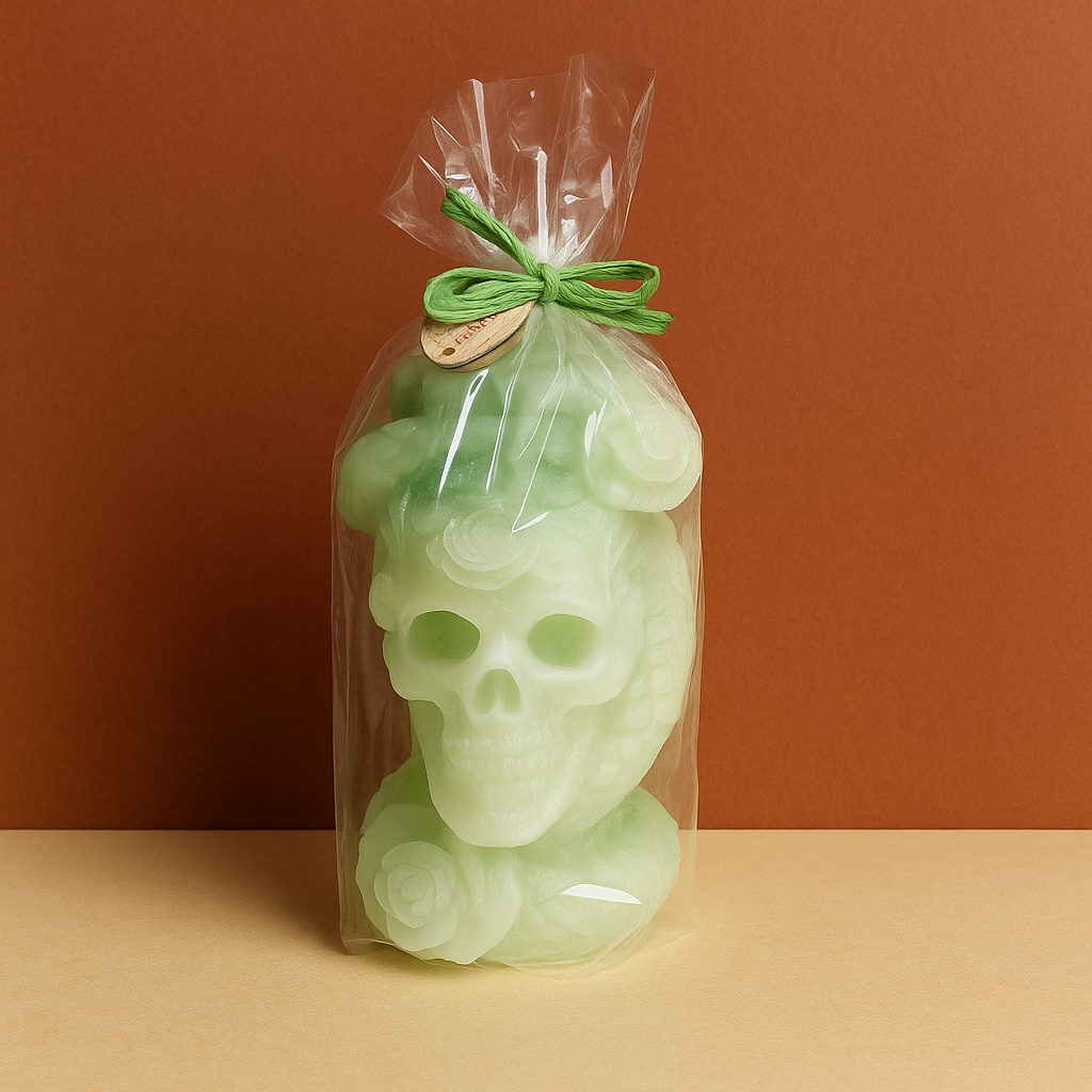 Skull&Snake Candle H:10cm W:5cm