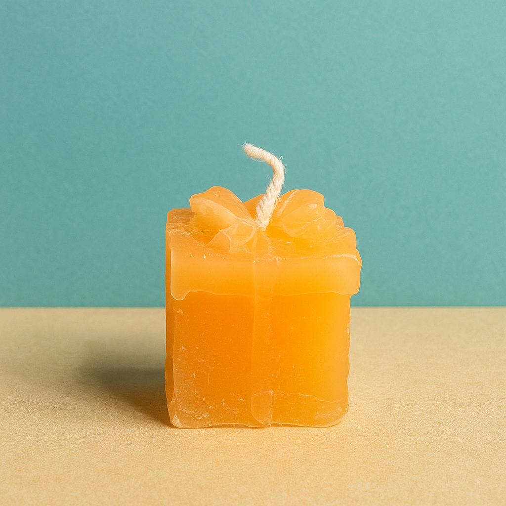 Gift Shaped Candle H:4cm W:4cm