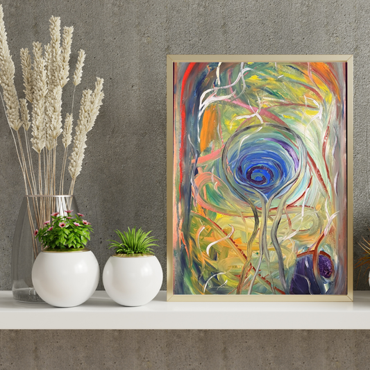 Abstract - Acrylic on Hardboard