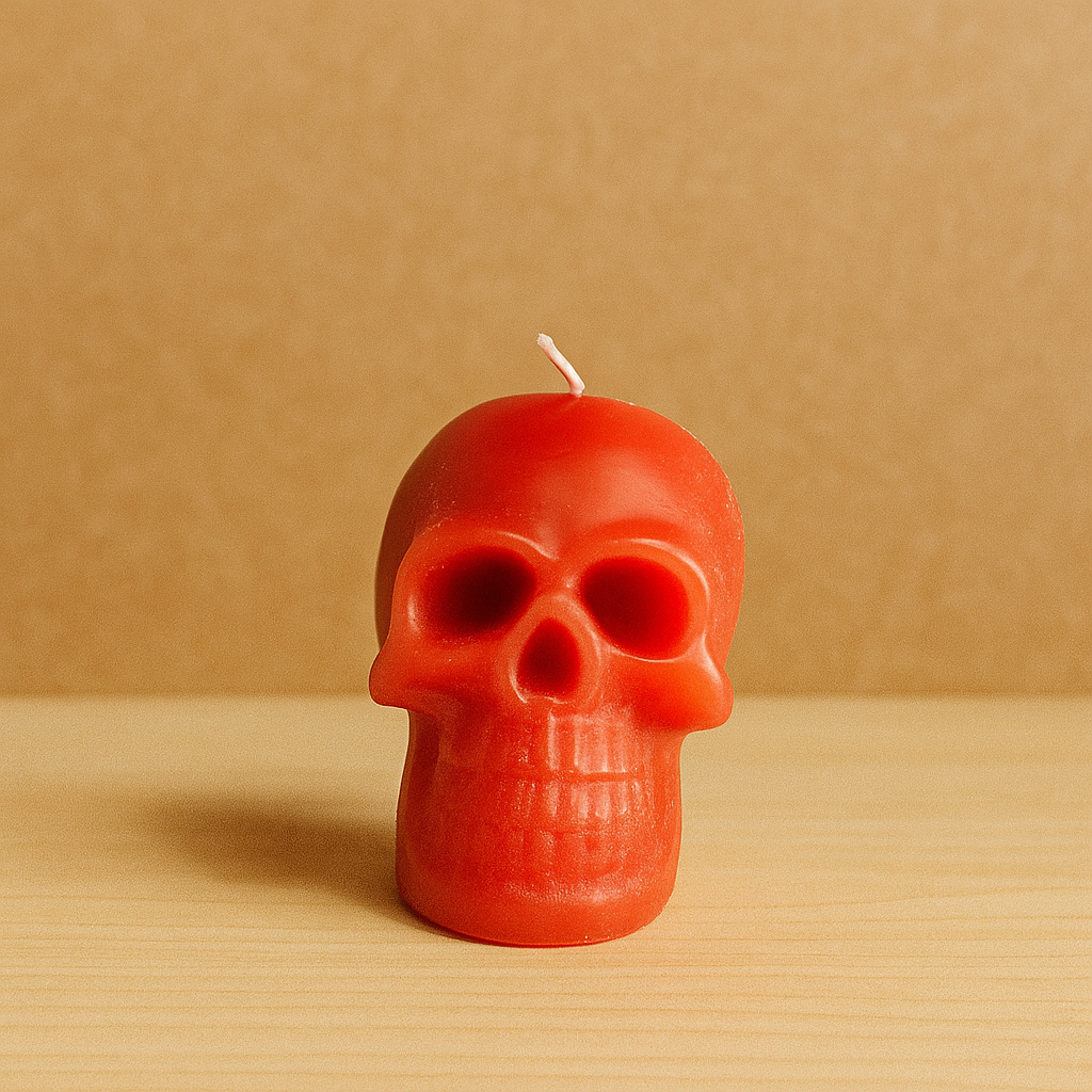 Large Skull candle H:8cm W:5,5x8cm