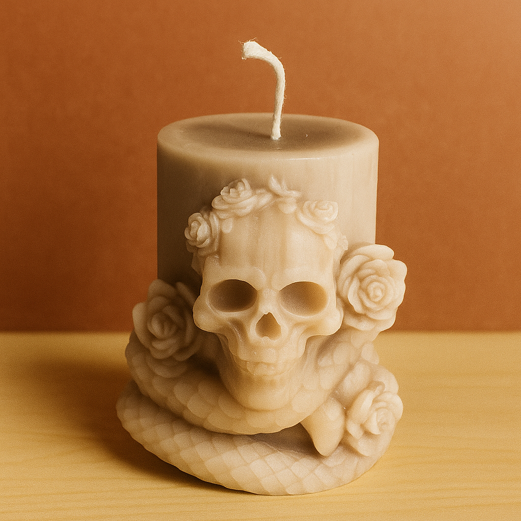 Small Skull Candle H:9cm W:6cm