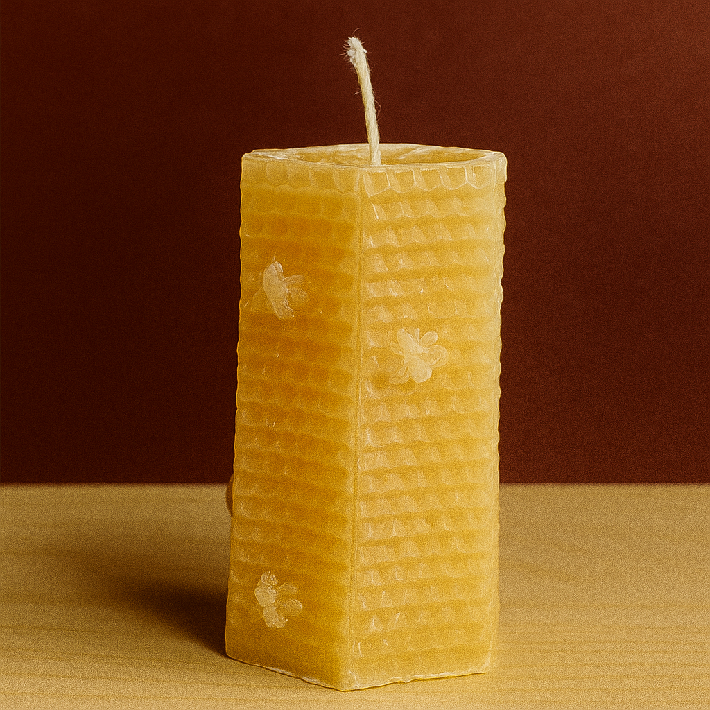 Hexagon Candle H: 8cm W:4cm