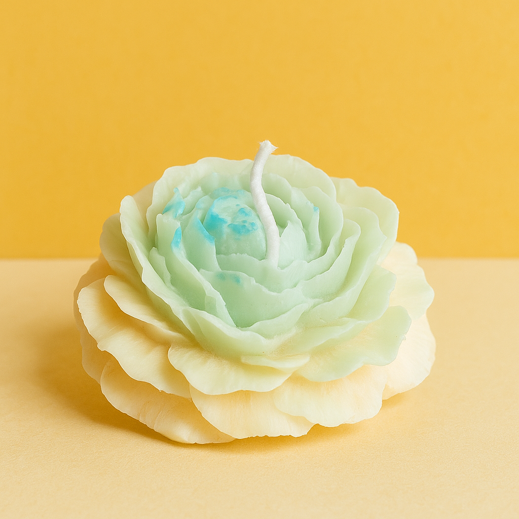 Peony Candle H:3cm W:8cm