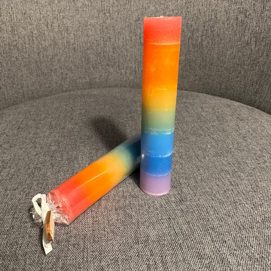Chakra candle  H:13cm W:3cm