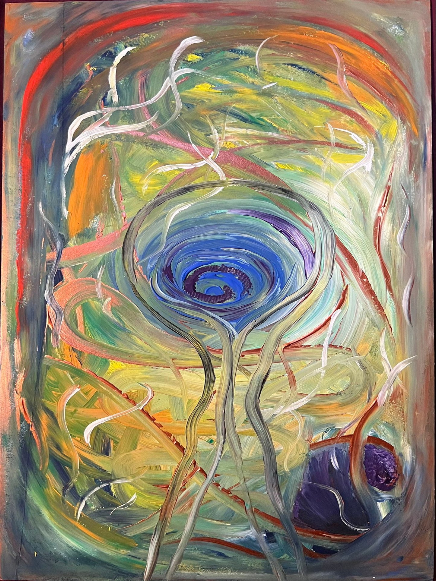 Abstract - Acrylic on Hardboard