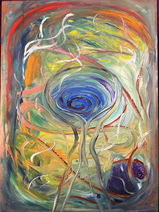 Abstract - Acrylic on Hardboard