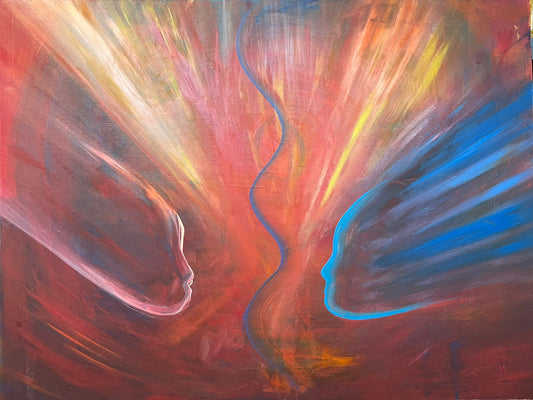 Abstract - Acrylic on Hardboard 70cm x 60cm