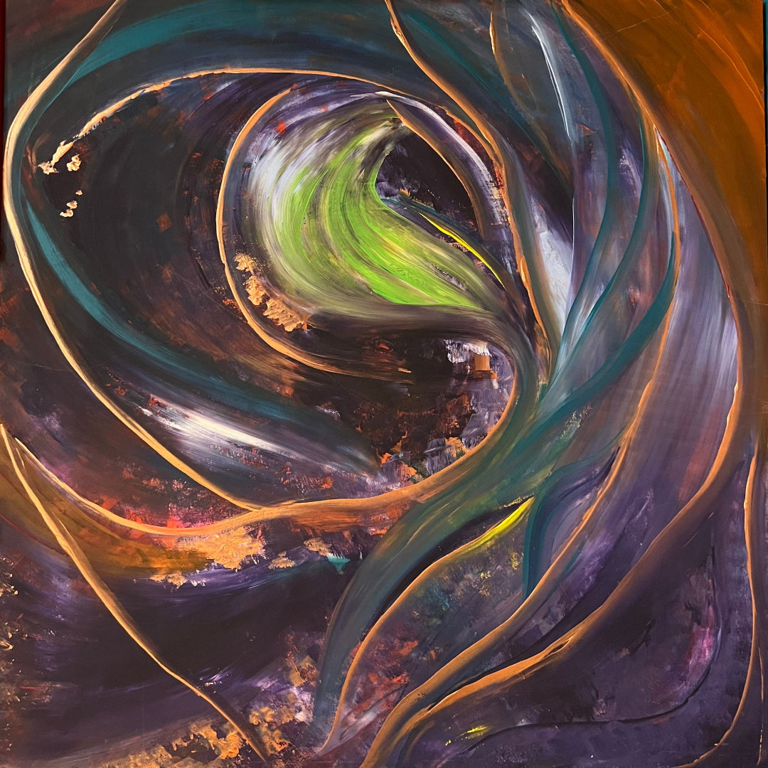 Abstract - Acrylic on Hardboard 60cm x 60cm