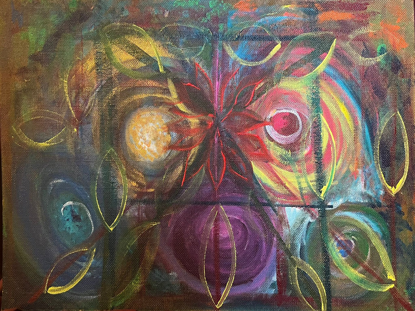 Abstract - Acrylic on Hardboard 94cm x 52cm