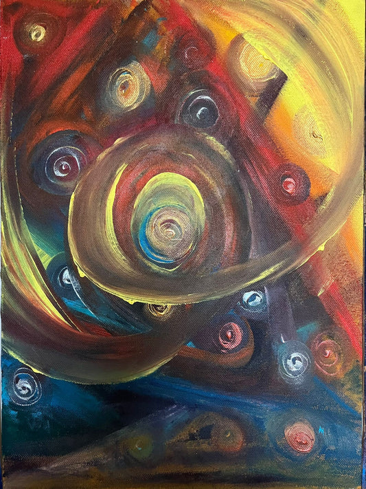 Abstract - Acrylic on Hardboard 50cm x 60cm