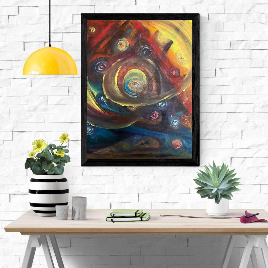 Abstract - Acrylic on Hardboard 50cm x 60cm